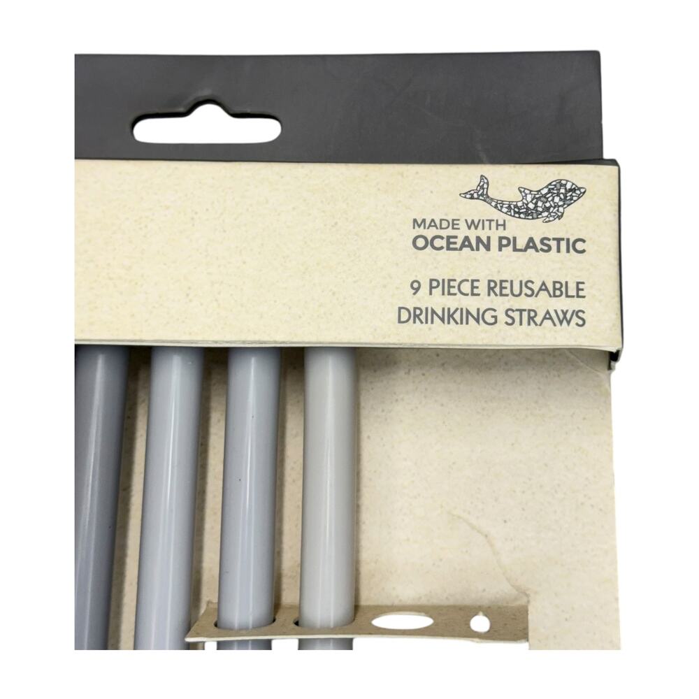 Ocean Reusable Eco Straws Set 7 Pack - Picture 3 of 7